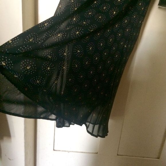 J.Jill black sheer rayon dress - Picture 6 of 8